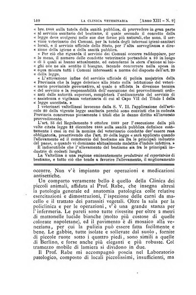 La clinica veterinaria rivista di medicina e chirurgia pratica degli animali domestici