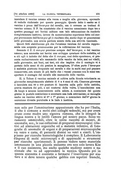 La clinica veterinaria rivista di medicina e chirurgia pratica degli animali domestici