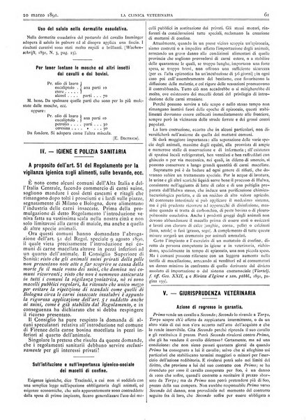 La clinica veterinaria rivista di medicina e chirurgia pratica degli animali domestici