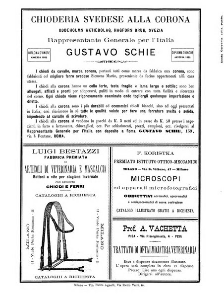 La clinica veterinaria rivista di medicina e chirurgia pratica degli animali domestici