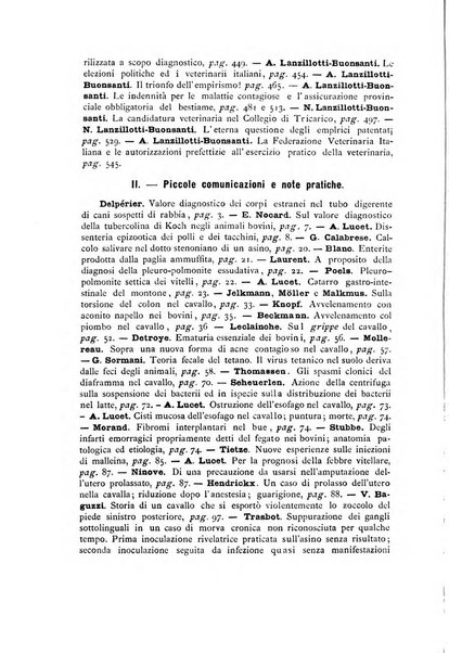 La clinica veterinaria rivista di medicina e chirurgia pratica degli animali domestici