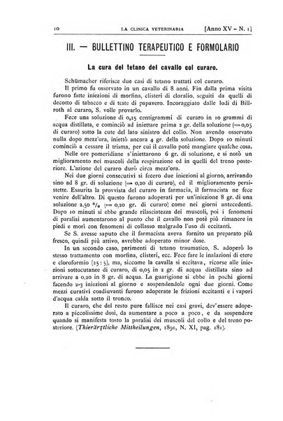 La clinica veterinaria rivista di medicina e chirurgia pratica degli animali domestici