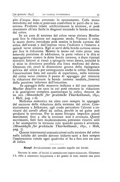 La clinica veterinaria rivista di medicina e chirurgia pratica degli animali domestici