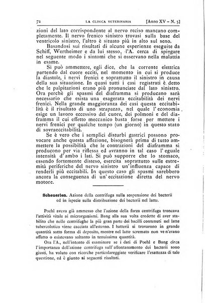 La clinica veterinaria rivista di medicina e chirurgia pratica degli animali domestici