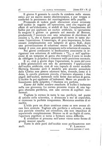 La clinica veterinaria rivista di medicina e chirurgia pratica degli animali domestici