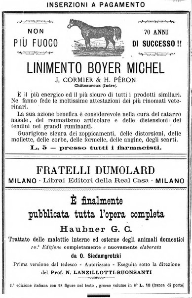 La clinica veterinaria rivista di medicina e chirurgia pratica degli animali domestici