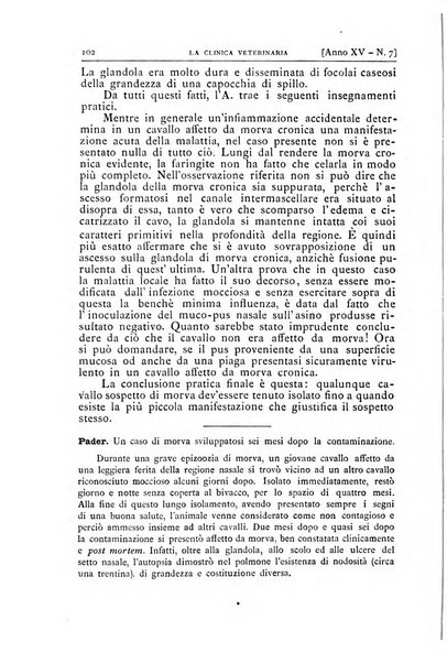 La clinica veterinaria rivista di medicina e chirurgia pratica degli animali domestici