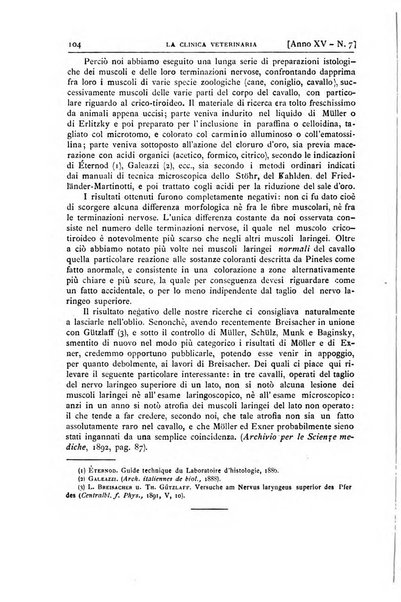 La clinica veterinaria rivista di medicina e chirurgia pratica degli animali domestici