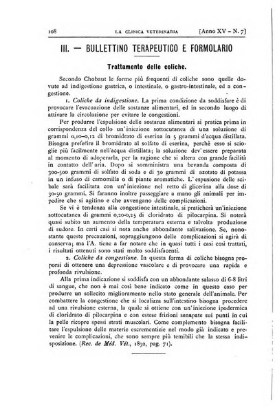 La clinica veterinaria rivista di medicina e chirurgia pratica degli animali domestici