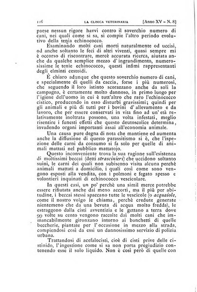 La clinica veterinaria rivista di medicina e chirurgia pratica degli animali domestici