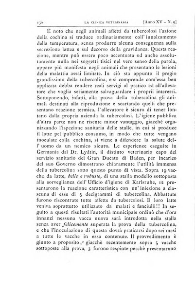 La clinica veterinaria rivista di medicina e chirurgia pratica degli animali domestici