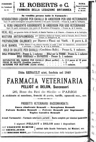 La clinica veterinaria rivista di medicina e chirurgia pratica degli animali domestici