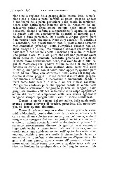 La clinica veterinaria rivista di medicina e chirurgia pratica degli animali domestici