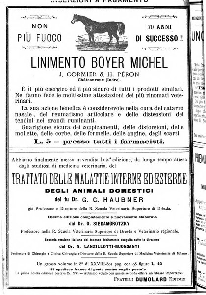 La clinica veterinaria rivista di medicina e chirurgia pratica degli animali domestici