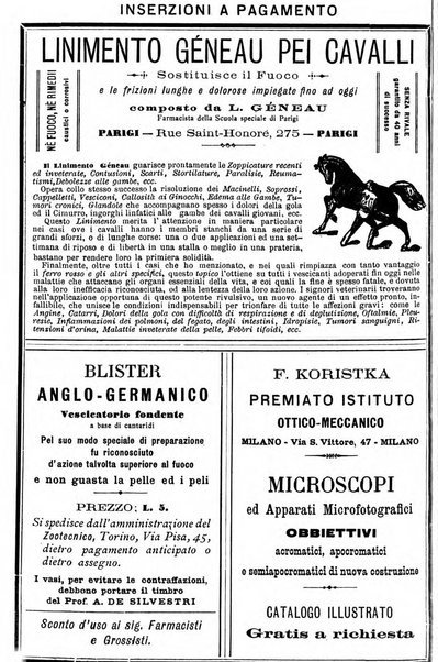 La clinica veterinaria rivista di medicina e chirurgia pratica degli animali domestici