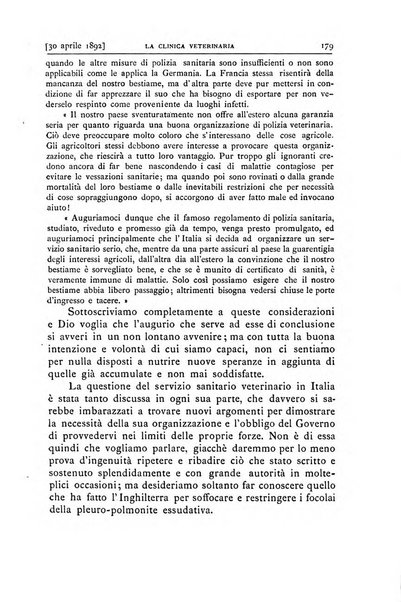 La clinica veterinaria rivista di medicina e chirurgia pratica degli animali domestici