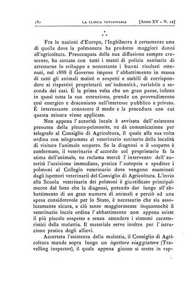 La clinica veterinaria rivista di medicina e chirurgia pratica degli animali domestici