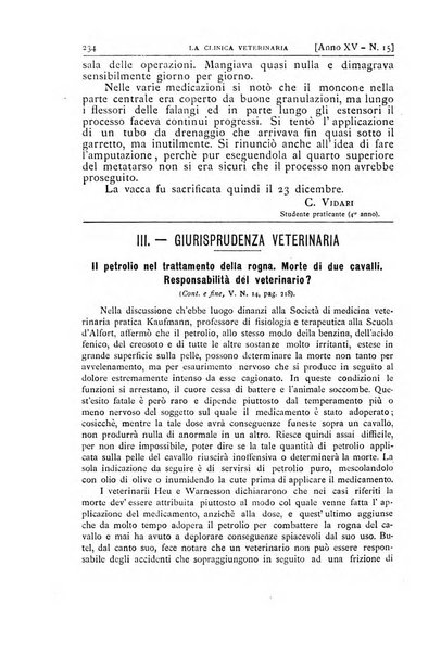 La clinica veterinaria rivista di medicina e chirurgia pratica degli animali domestici