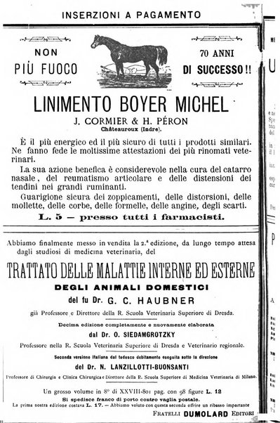 La clinica veterinaria rivista di medicina e chirurgia pratica degli animali domestici