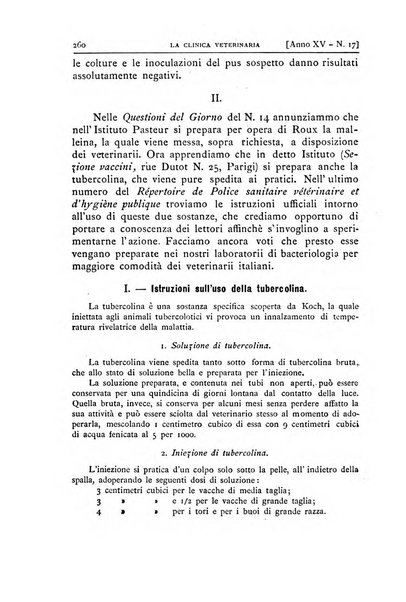 La clinica veterinaria rivista di medicina e chirurgia pratica degli animali domestici