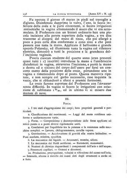 La clinica veterinaria rivista di medicina e chirurgia pratica degli animali domestici