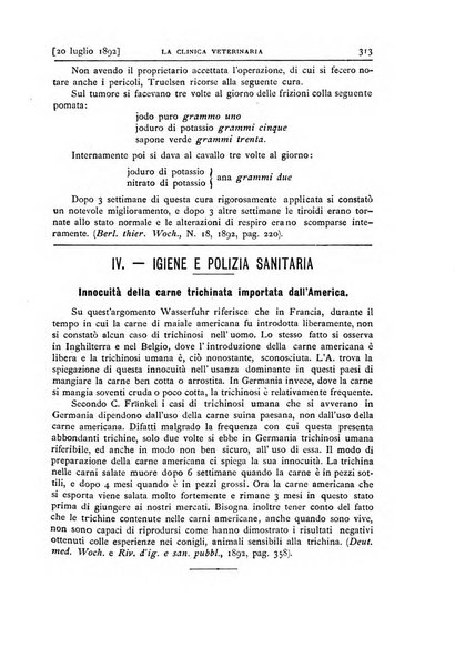 La clinica veterinaria rivista di medicina e chirurgia pratica degli animali domestici