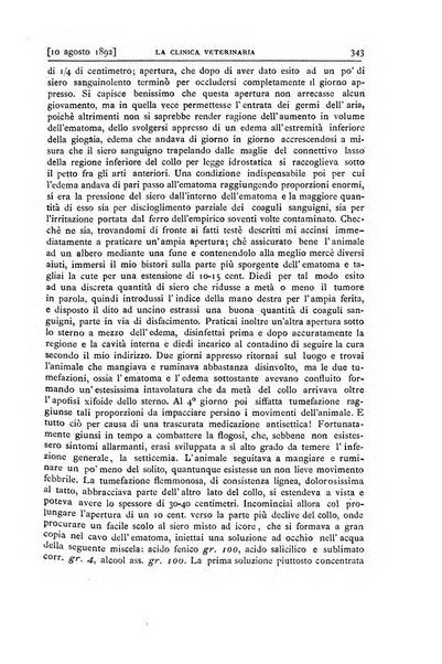 La clinica veterinaria rivista di medicina e chirurgia pratica degli animali domestici