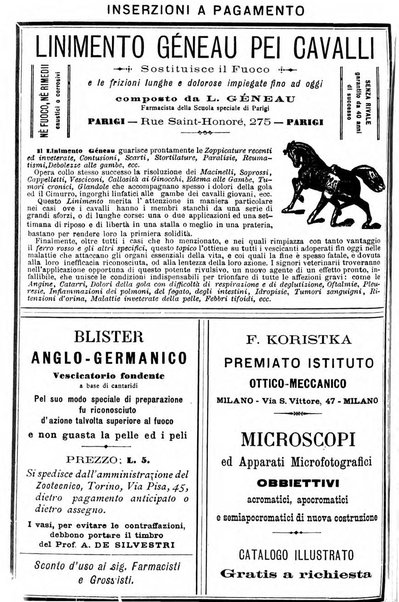 La clinica veterinaria rivista di medicina e chirurgia pratica degli animali domestici