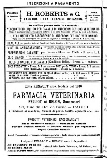 La clinica veterinaria rivista di medicina e chirurgia pratica degli animali domestici