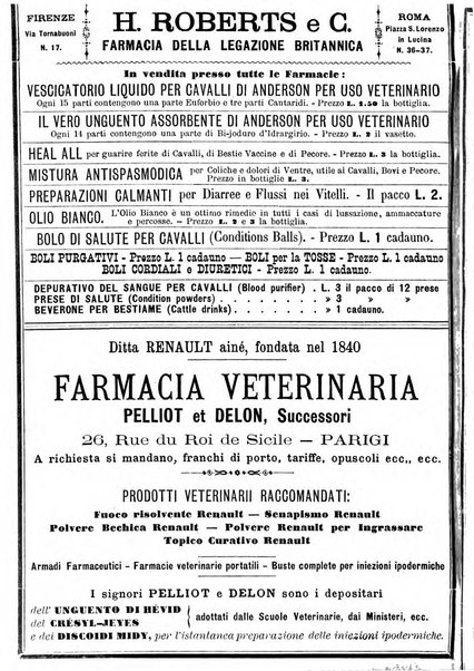 La clinica veterinaria rivista di medicina e chirurgia pratica degli animali domestici