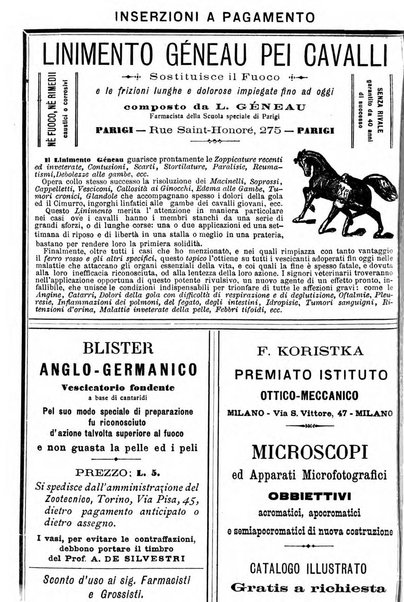 La clinica veterinaria rivista di medicina e chirurgia pratica degli animali domestici