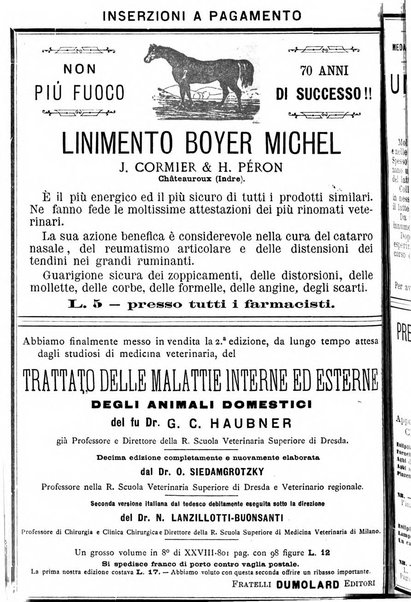 La clinica veterinaria rivista di medicina e chirurgia pratica degli animali domestici