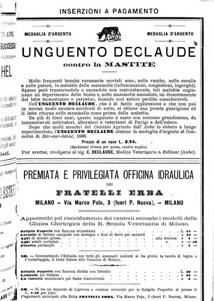 La clinica veterinaria rivista di medicina e chirurgia pratica degli animali domestici