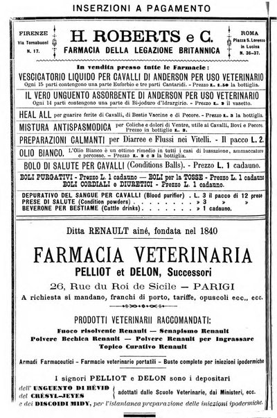 La clinica veterinaria rivista di medicina e chirurgia pratica degli animali domestici