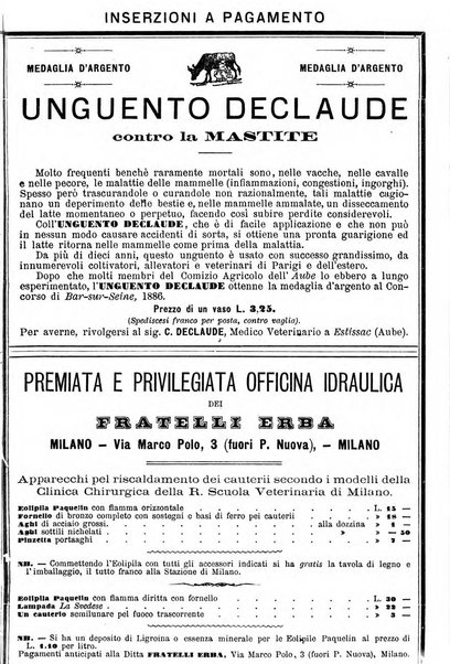 La clinica veterinaria rivista di medicina e chirurgia pratica degli animali domestici