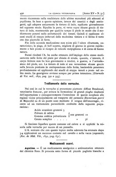 La clinica veterinaria rivista di medicina e chirurgia pratica degli animali domestici