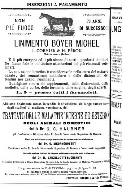 La clinica veterinaria rivista di medicina e chirurgia pratica degli animali domestici