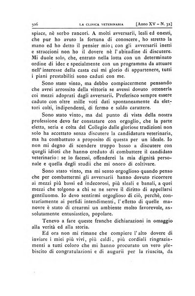 La clinica veterinaria rivista di medicina e chirurgia pratica degli animali domestici