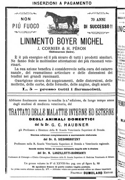 La clinica veterinaria rivista di medicina e chirurgia pratica degli animali domestici