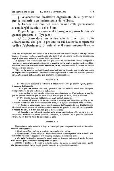 La clinica veterinaria rivista di medicina e chirurgia pratica degli animali domestici