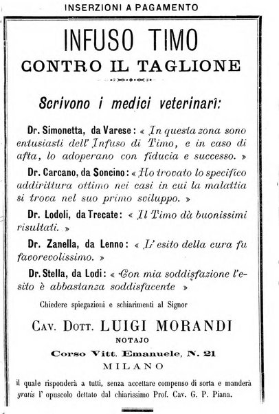 La clinica veterinaria rivista di medicina e chirurgia pratica degli animali domestici