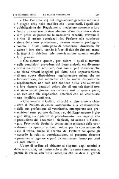 La clinica veterinaria rivista di medicina e chirurgia pratica degli animali domestici