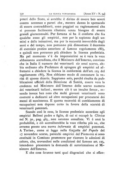 La clinica veterinaria rivista di medicina e chirurgia pratica degli animali domestici