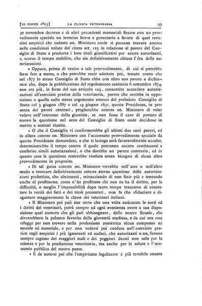 La clinica veterinaria rivista di medicina e chirurgia pratica degli animali domestici