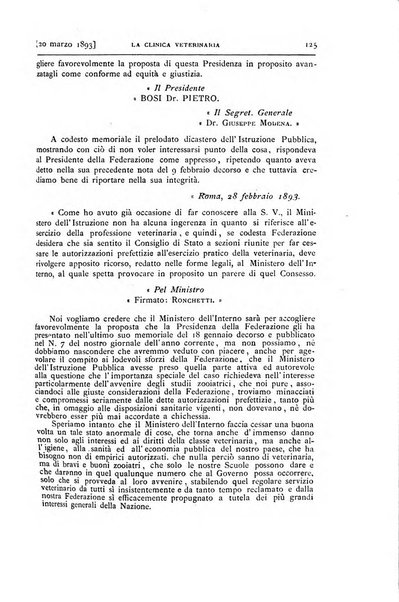 La clinica veterinaria rivista di medicina e chirurgia pratica degli animali domestici