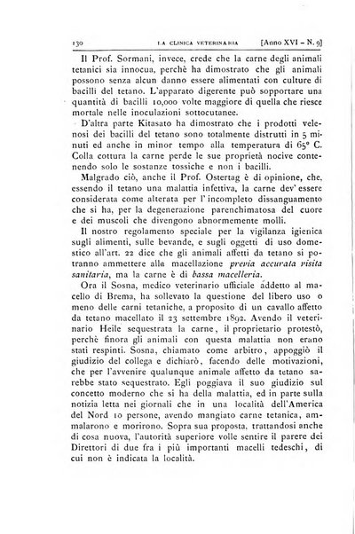 La clinica veterinaria rivista di medicina e chirurgia pratica degli animali domestici