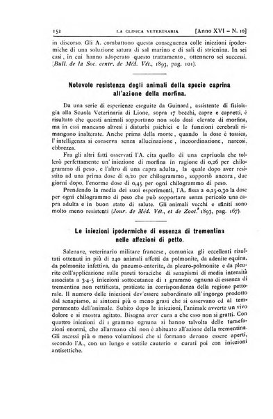 La clinica veterinaria rivista di medicina e chirurgia pratica degli animali domestici