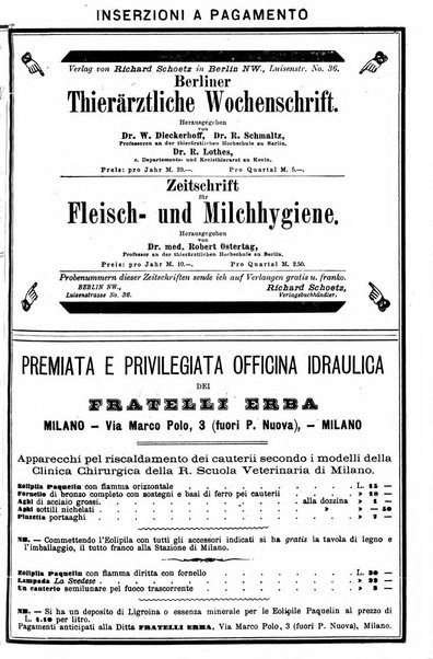 La clinica veterinaria rivista di medicina e chirurgia pratica degli animali domestici