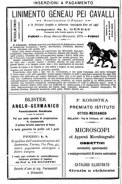 La clinica veterinaria rivista di medicina e chirurgia pratica degli animali domestici