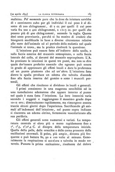 La clinica veterinaria rivista di medicina e chirurgia pratica degli animali domestici